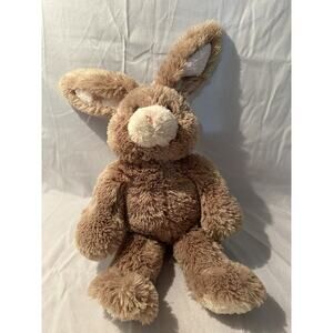 Build A Bear BAB 20" Plush Tan Bunny Rabbitt Posable Ears Pre-Loved Cudly